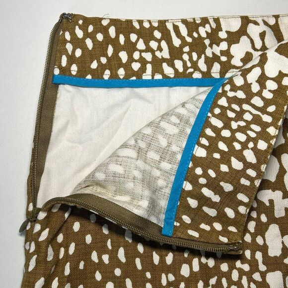 J Crew Python Mini Skirt Sz 12 Tawny Olive - Picture 4 of 8